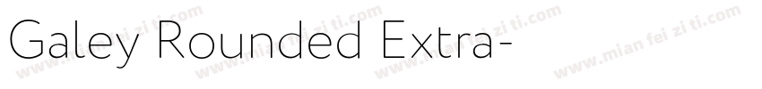 Galey Rounded Extra字体转换